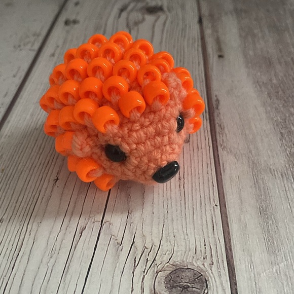 HANDMADE Crochet Beaded Fidget Hedgehog - Picture 8 of 16